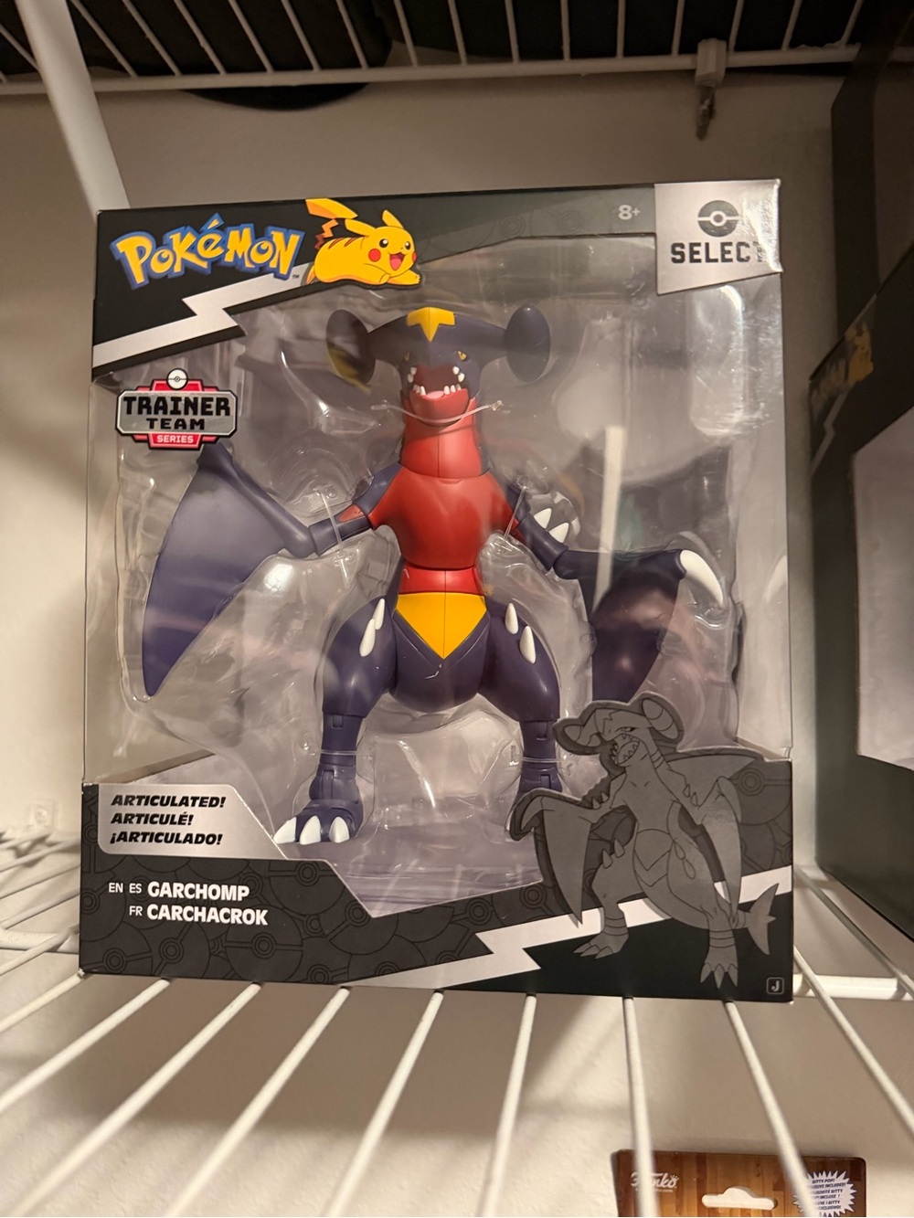 Pokemon Select Trainer Team Series 6” Garchomp Figure - Blue/Red - Sealed